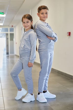 Kapüşonlu Fermuarlı Unisex Çocuk Eşofman Takımı