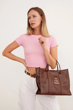 Waffle Kumaş Crop Body