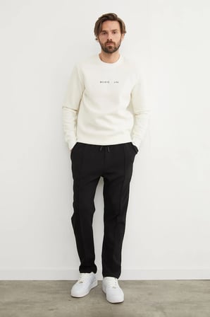 Beli Bağlamalı Çimalı Jogger Pantolon