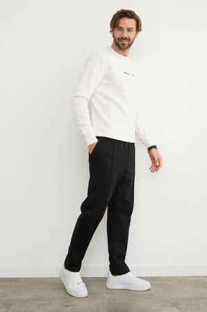 Beli Bağlamalı Çimalı Jogger Pantolon