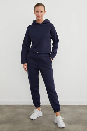 3 İplik Basic Beli Stoperli Jogger Eşofman Takımı