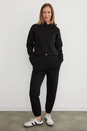 3 İplik Basic Beli Stoperli Jogger Eşofman Takımı