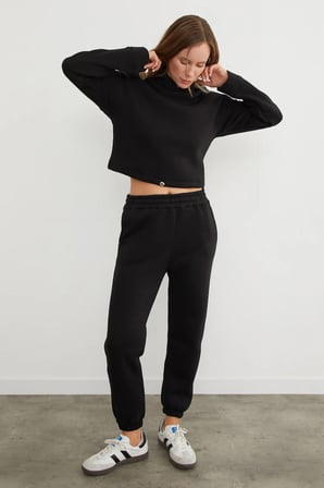 3 İplik Basic Beli Stoperli Jogger Eşofman Takımı