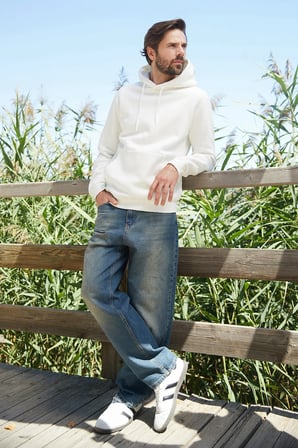 3 İplik Kanguru Cepli Sweatshirt