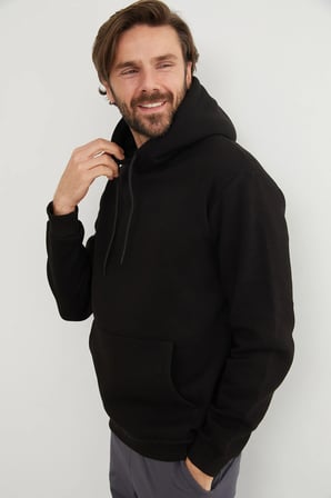 3 İplik Kanguru Cepli Sweatshirt