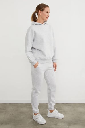 3 İplik Basic Kapüşonlu Jogger Eşofman Takımı