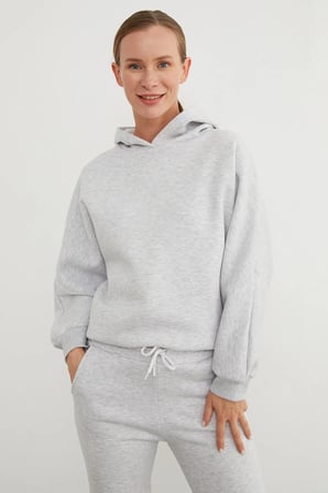 3 İplik Basic Kapüşonlu Jogger Eşofman Takımı