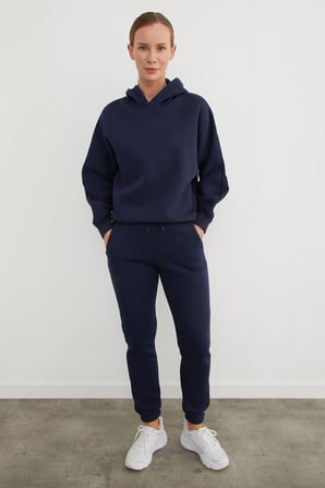3 İplik Basic Kapüşonlu Jogger Eşofman Takımı