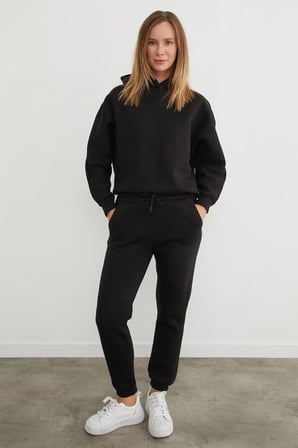 3 İplik Basic Kapüşonlu Jogger Eşofman Takımı