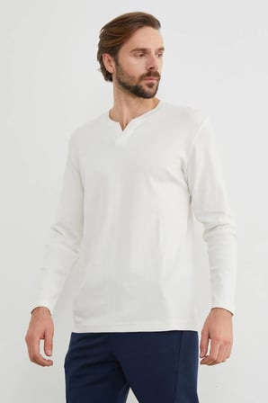 Basic V Yaka Ribanalı Body