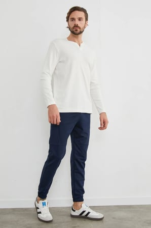 Basic V Yaka Ribanalı Body