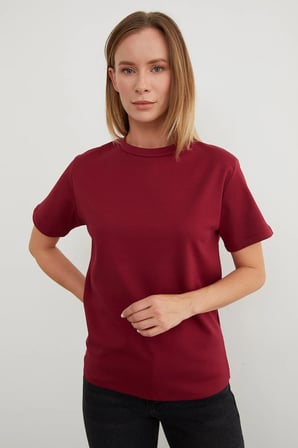 Basic Bisiklet Yaka Tişört