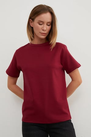 Basic Bisiklet Yaka Tişört