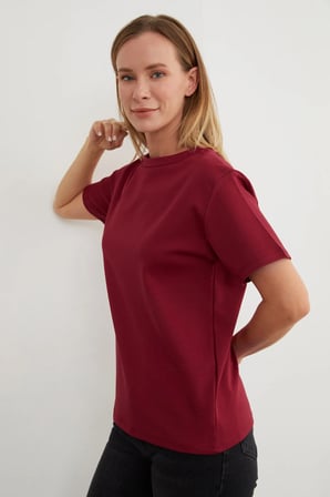 Basic Bisiklet Yaka Tişört