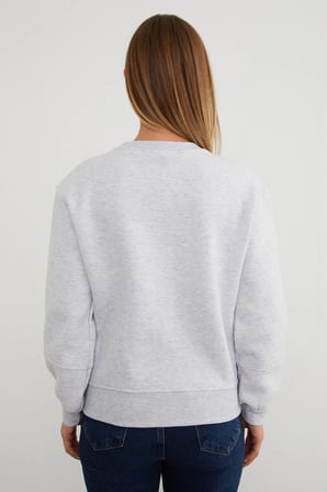 3 İplik Metal Aksesuar Detaylı Sweatshirt
