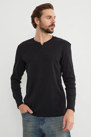 Basic V Yaka Ribanalı Body