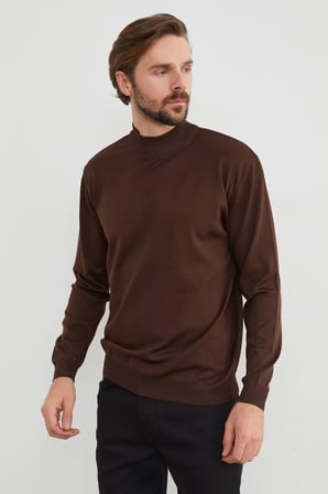 Basic Dik Yaka Triko Kazak