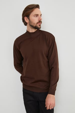 Basic Dik Yaka Triko Kazak