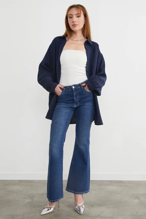 Basic Oversize Gömlek