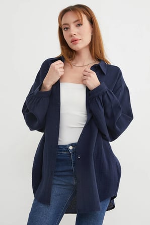 Basic Oversize Gömlek