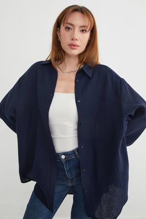 Basic Oversize Gömlek