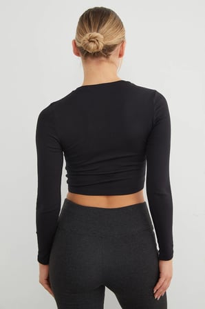 Ayıcık Nakışlı Crop Body