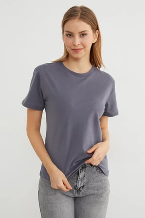 Basic Bisiklet Yaka Tişört