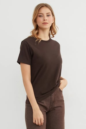 Basic Bisiklet Yaka Tişört