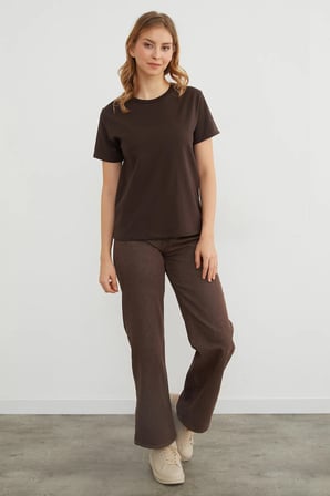 Basic Bisiklet Yaka Tişört