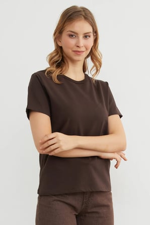 Basic Bisiklet Yaka Tişört