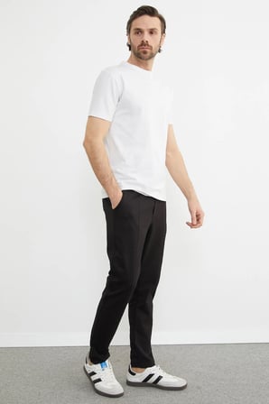Beli Bağlamalı Çimalı Baskılı Pantolon