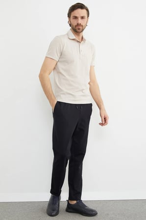 Beli Bağlamalı Duble Paça Pantolon