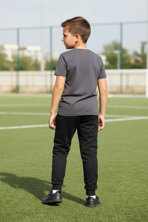 Yazı Baskılı Erkek Çocuk Jogger Eşofman Altı