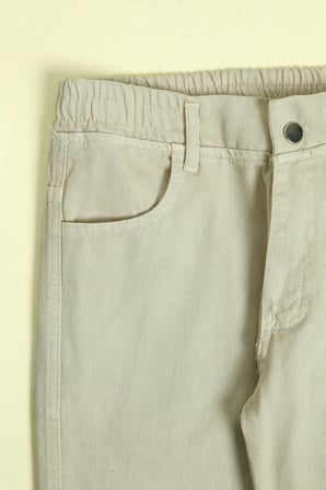 Beli Lastikli Fermuarlı Erkek Çocuk Baggy Pantolon
