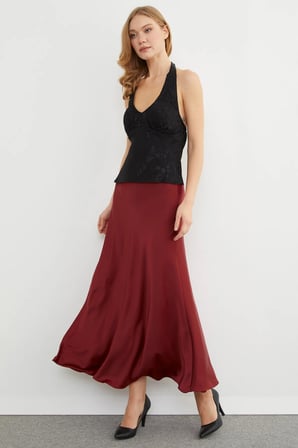 Beli Lastikli Maxi Boy Saten Etek