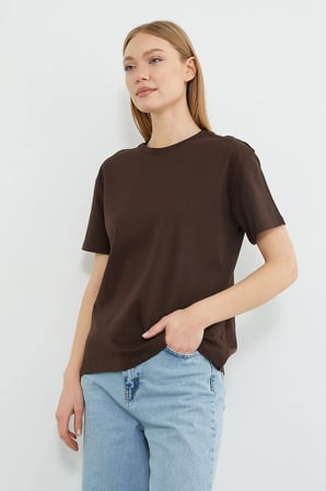 Basic Bisiklet Yaka Tişört