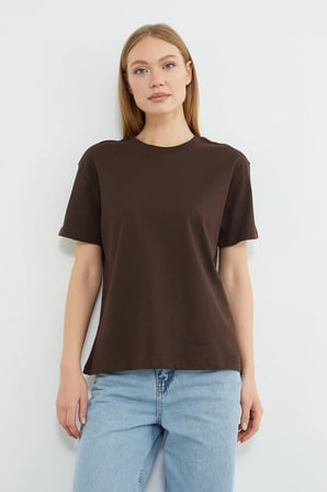 Basic Bisiklet Yaka Tişört