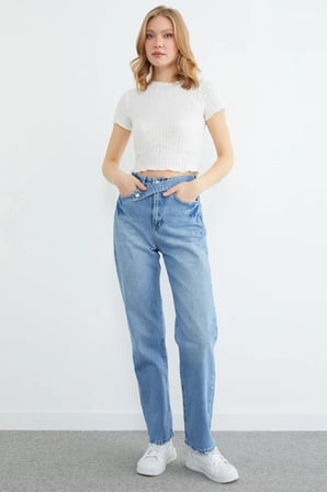 Beli Kemerli Palazzo Jean