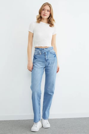 Beli Kemerli Palazzo Jean
