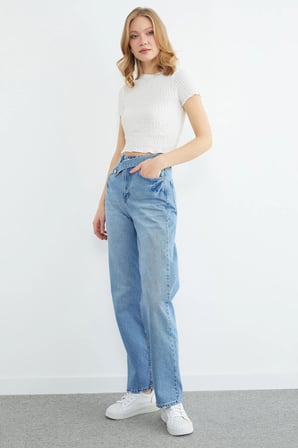 Beli Kemerli Palazzo Jean