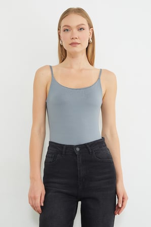 Basic İp Askılı Çıtçıtlı Body