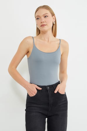 Basic İp Askılı Çıtçıtlı Body