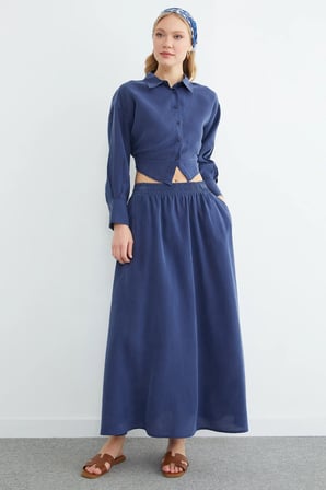 Beli Lastikli Cepli Maxi Boy Etek