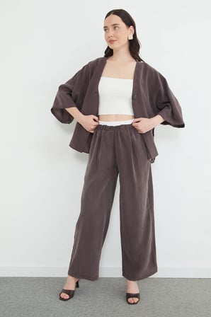 Beli Garnili Tencel Kumaş Pantolon