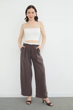 Beli Garnili Tencel Kumaş Pantolon
