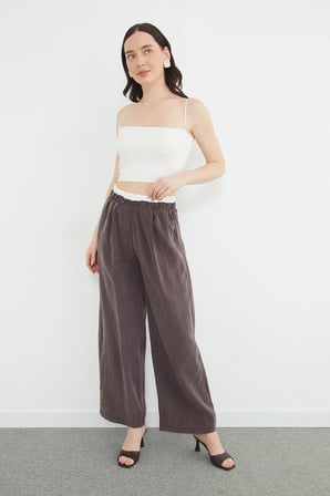 Beli Garnili Tencel Kumaş Pantolon