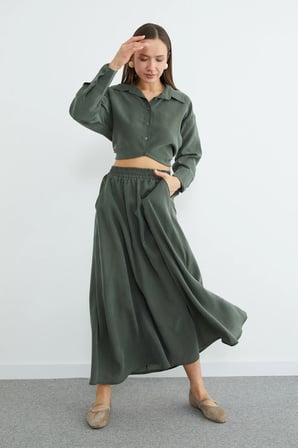 Beli Lastikli Cepli Maxi Boy Etek
