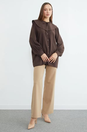 Fullamodest Bebe Yaka Balon Kol Tunik