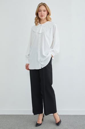 Fullamodest Bebe Yaka Balon Kol Tunik
