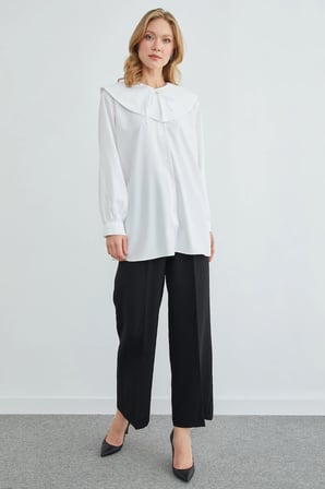 Fullamodest Bebe Yaka Balon Kol Tunik